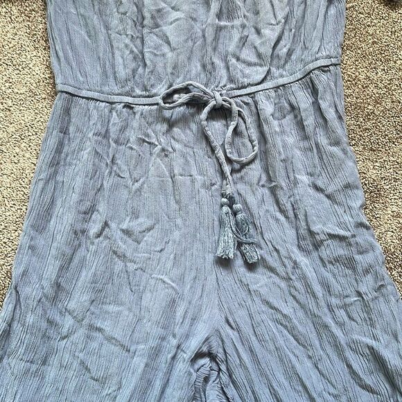 Hint Of Blush Navy Blue Off Shoulder Romper Size S - Picture 4 of 11